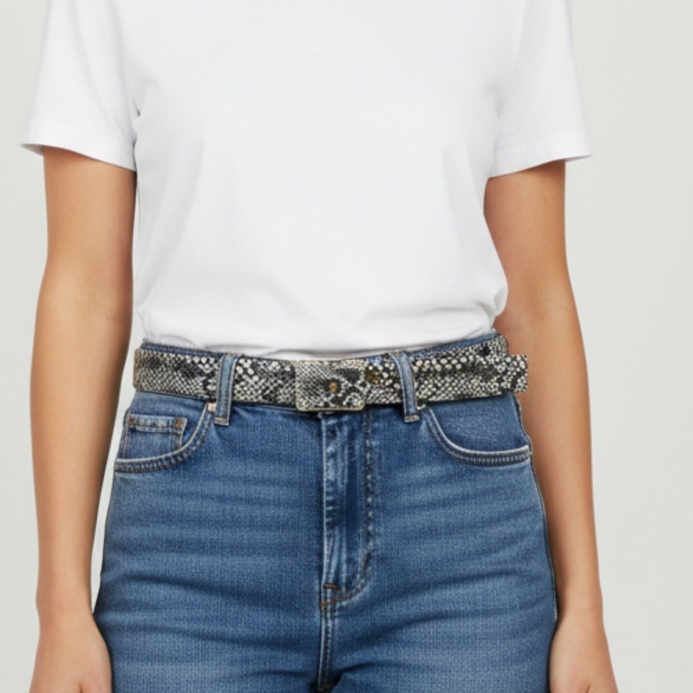 Stylish Belt Snake Print